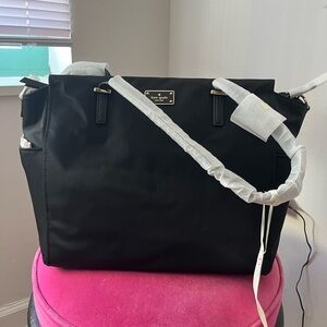 New Kate Spade New York Kaylie Baby Bag Diaper Bag in Black